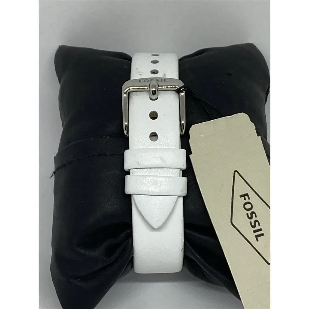 Fossil Laney BQ3484 Women's White Leather Analog Dial Quartz Wrist Watch JK529